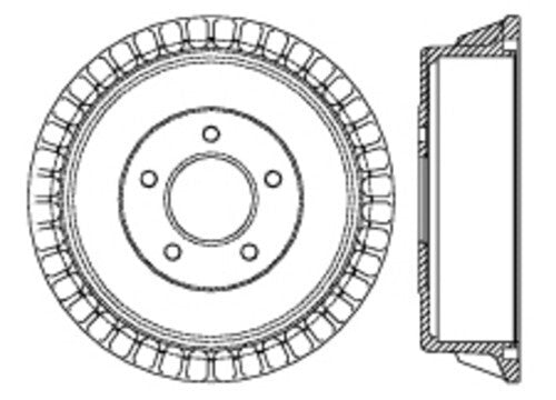 Rr Brake Drum   FVP   123.65033