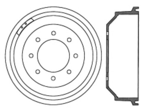 Rr Brake Drum   FVP   123.65019