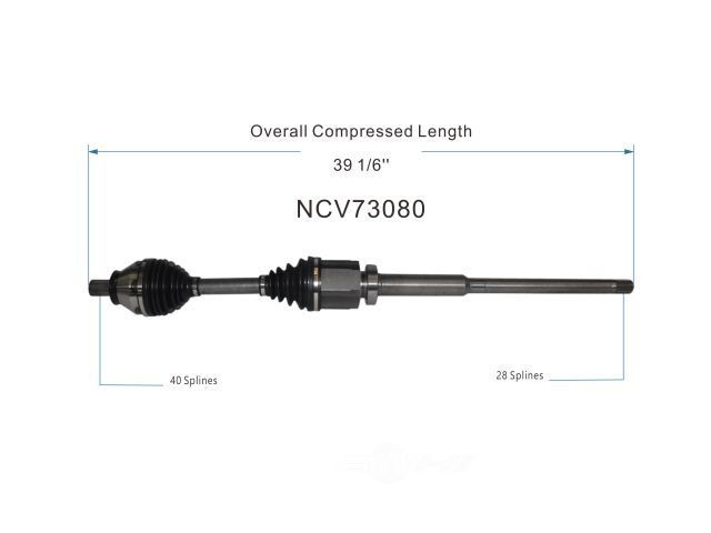 Right New CV Complete Assy   GSP North America   NCV73080