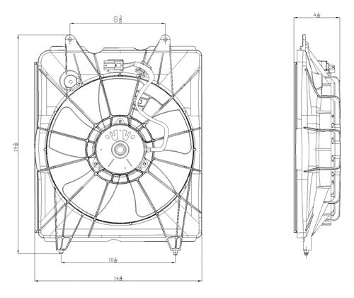 Radiator Fan Assy  TYC  601330
