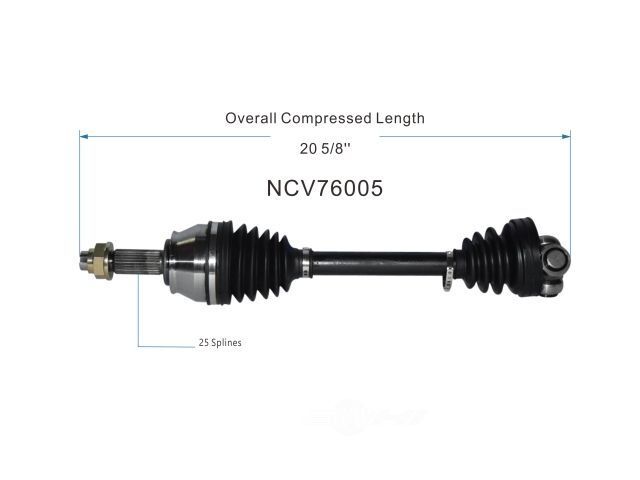 Left New CV Complete Assy   GSP North America   NCV76005