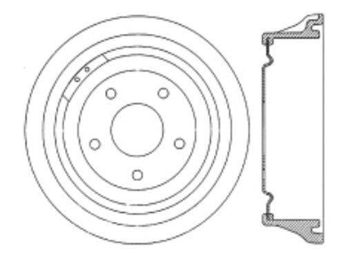 Rr Brake Drum   FVP   123.62014