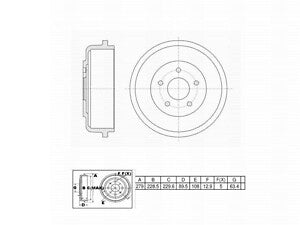 Rr Brake Drum   FVP   666524