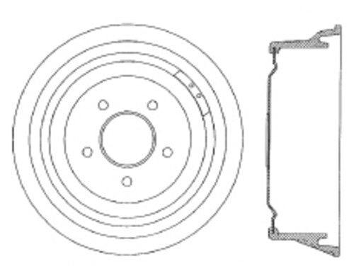 Rr Brake Drum   FVP   123.61009