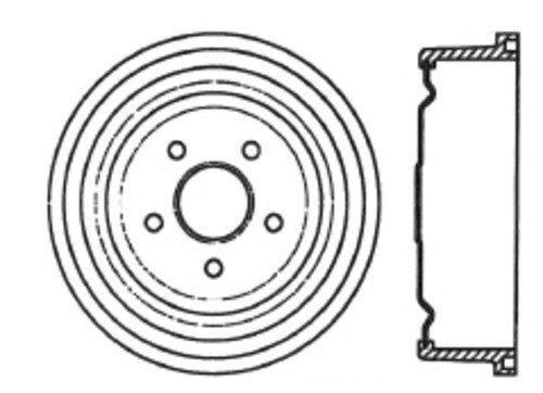 Rr Brake Drum   FVP   123.65021