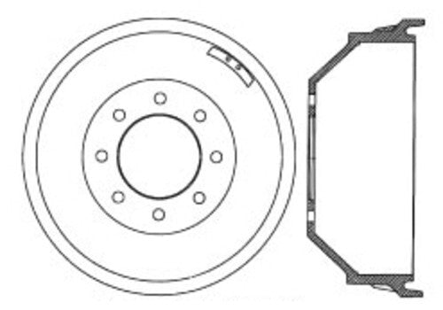 Rr Brake Drum   FVP   123.66015