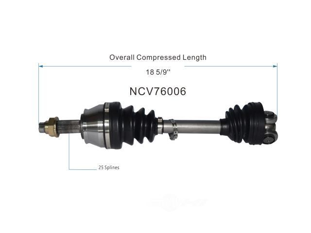 Right New CV Complete Assy   GSP North America   NCV76006