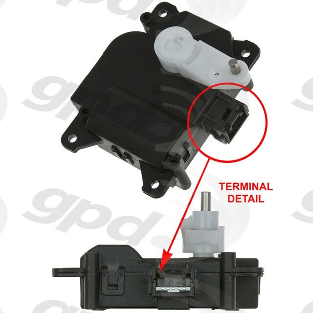 Heater Blend Door/Water Shutoff Actuator   Global Parts Distributors   1712290