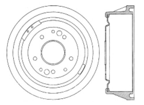 Frt Brake Drum   FVP   123.62009