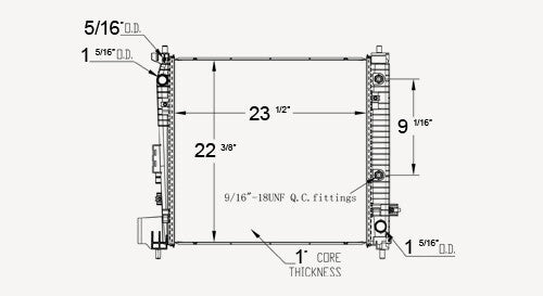 Radiator  TYC  13613