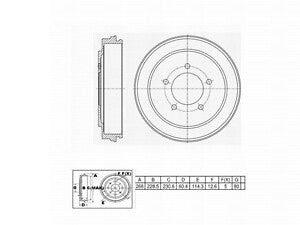 Rr Brake Drum   FVP   666665