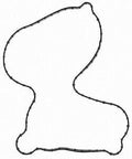 Water Pump Mounting Gasket  Mahle Original  K33247