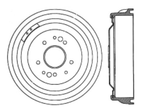 Rr Brake Drum   FVP   123.62013