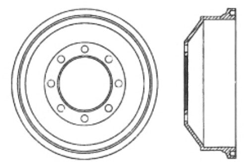 Rr Brake Drum   FVP   123.65009