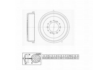 Rr Brake Drum   FVP   666043