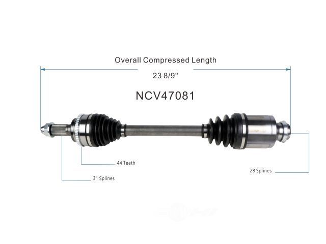 Right New CV Complete Assy   GSP North America   NCV47081