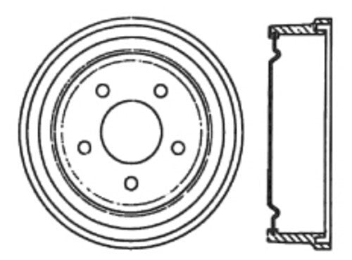 Rr Brake Drum   FVP   123.62024