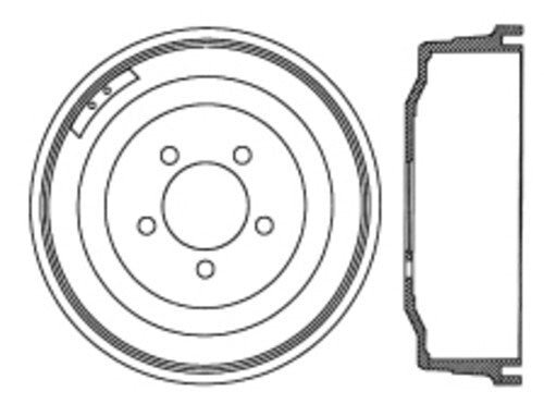 Frt Brake Drum   FVP   123.63038