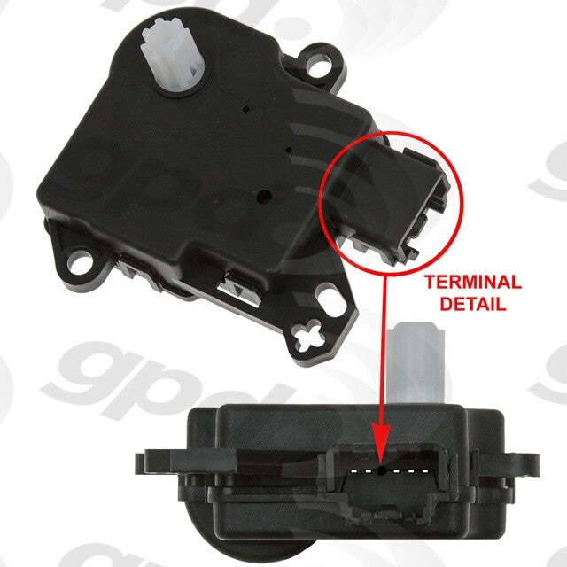 Heater Blend Door/Water Shutoff Actuator   Global Parts Distributors   1712296
