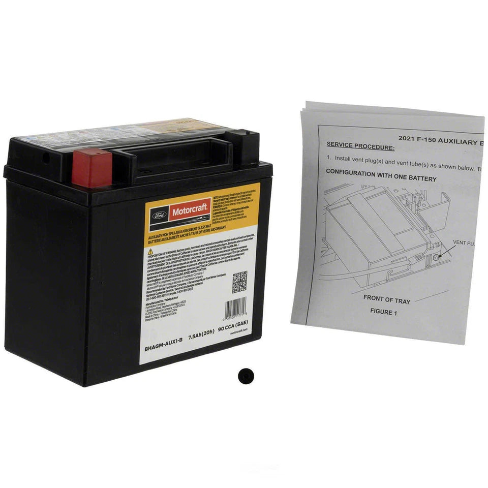Motorcraft BHAGMAUX1B Vehicle Battery - Fits 2021-25 Ford F150'S - OEM Ford