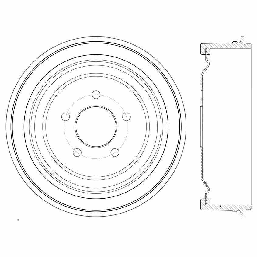 Rr Brake Drum   FVP   123.99023