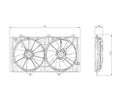 Radiator & Condenser Fan Assy  TYC  622420