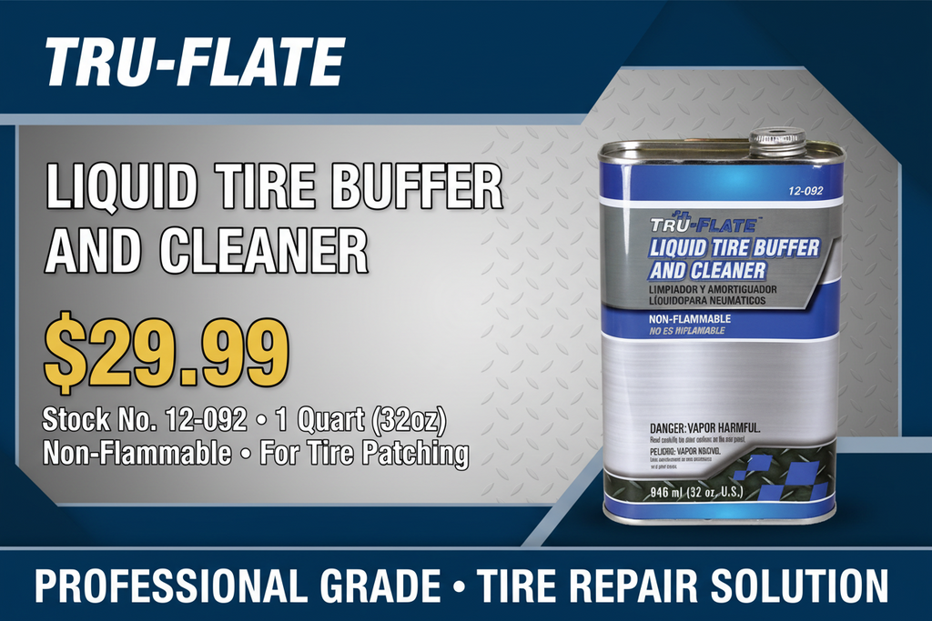 Tru-Flate 12-092 Liquid Tire Buffer and Cleaner for Tire Patching - 1 Quart (32oz)