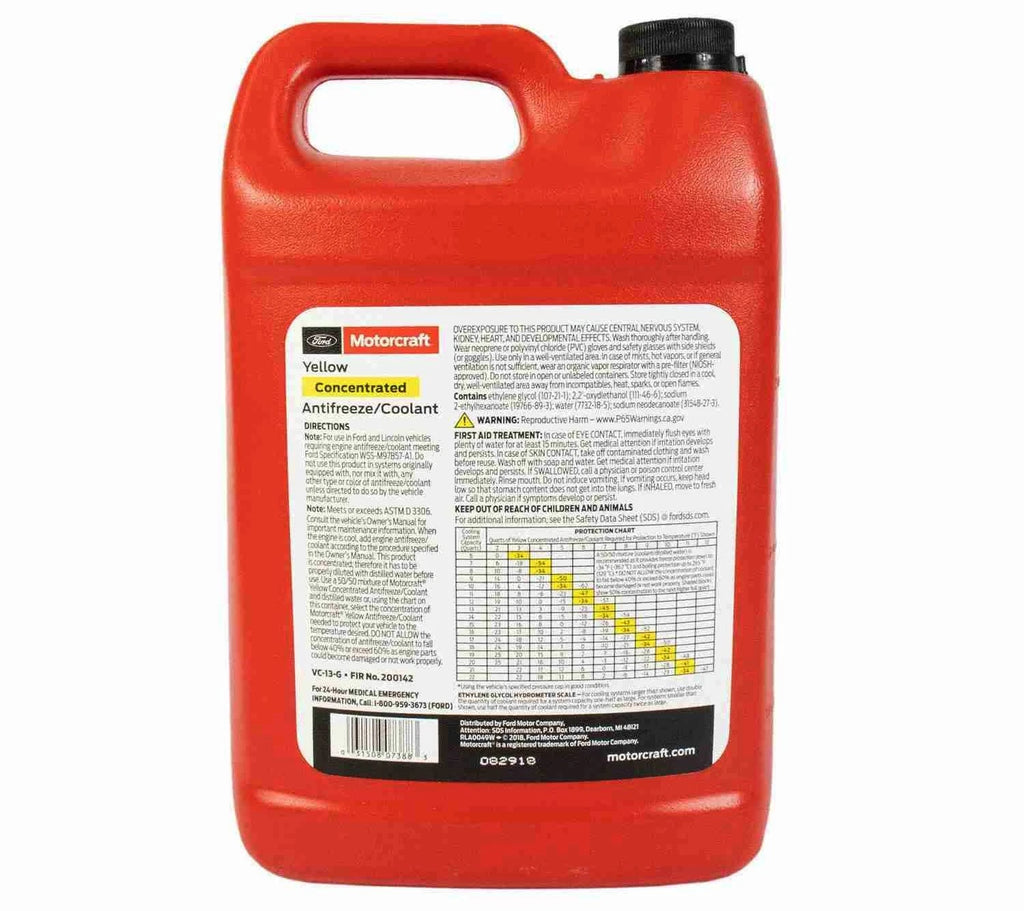 Yellow Concentrated Antifreeze / Coolant - 55 Gallon Drum