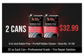 Xtra Seal 14-100 Rubber Prep Pre-Buff Cleaner (2x 32oz Cans) - Tire Repair